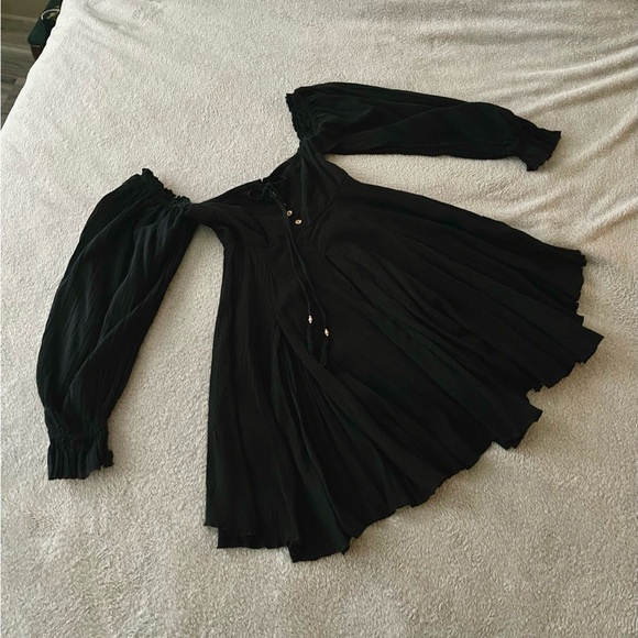 Free People Black Mini Dress - S - Picture 1 of 4